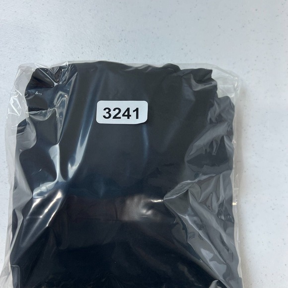 H by Halston Black Jet Set Jersey Dress Sleeveless with Draped Chiffon Overlay - Picture 12 of 13